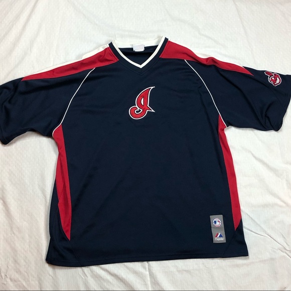 ‘90s Majestic Cleveland Indians Jersey Shirt - Picture 1 of 6